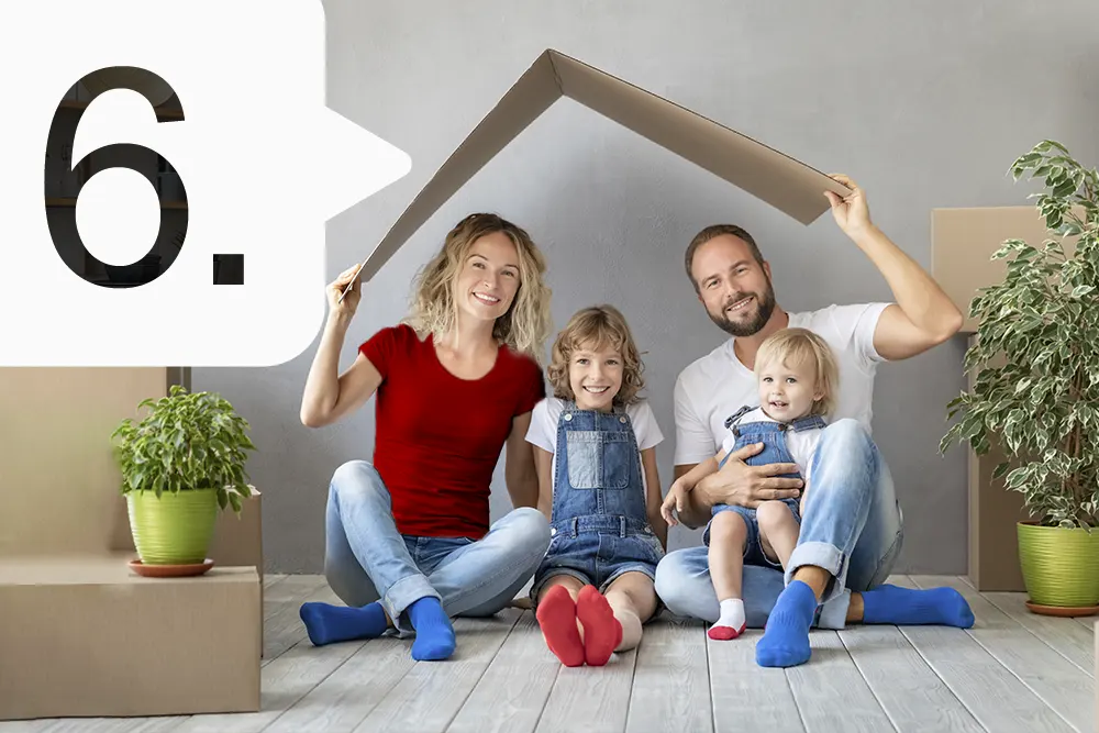 A family happy with their provided insurance coverage from the Portsmouth removals and storage company